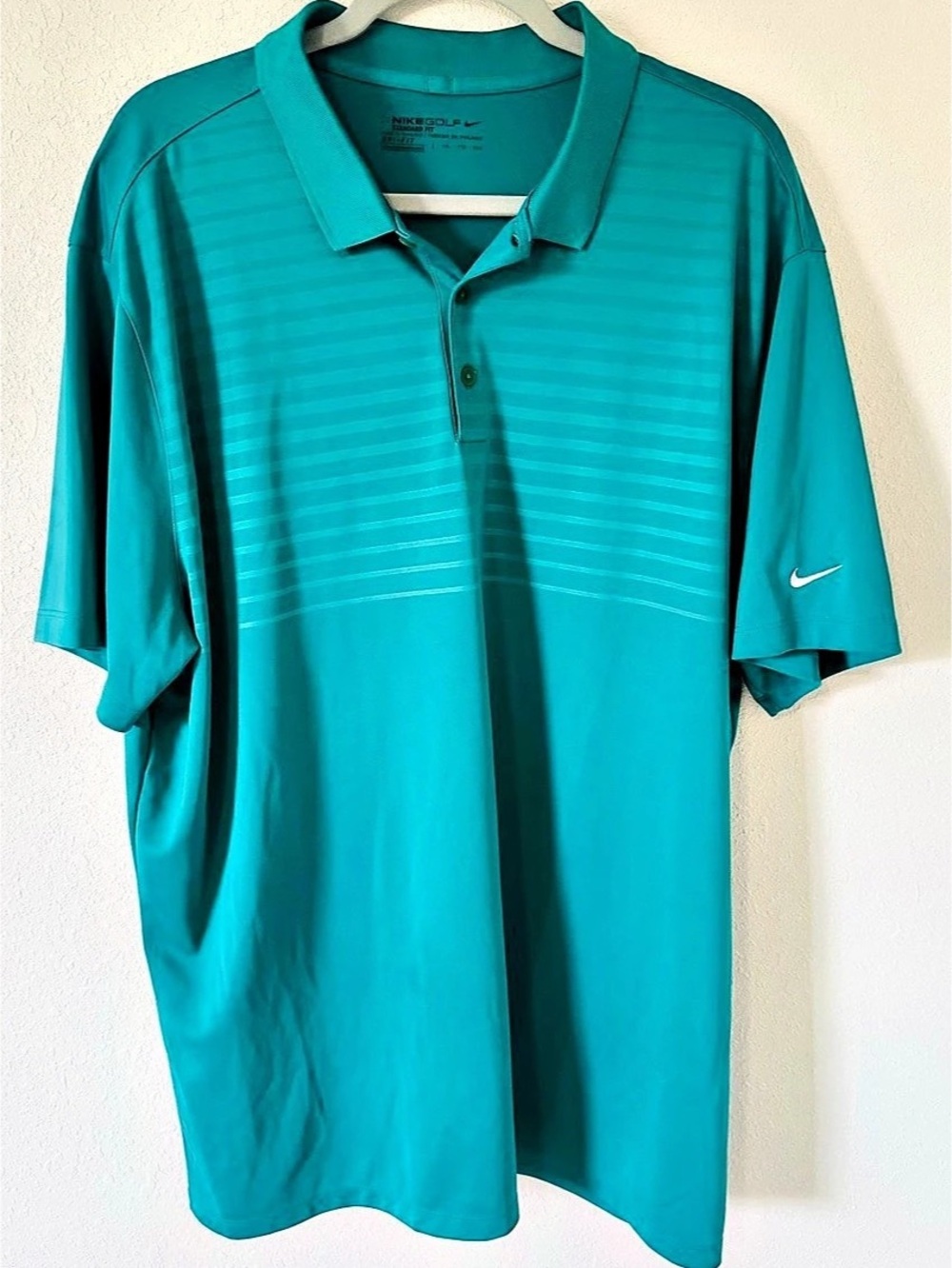 Nike Golf Standard Fit Dri-FIT Polo Dri-FIT Polo in Blue Size XXL